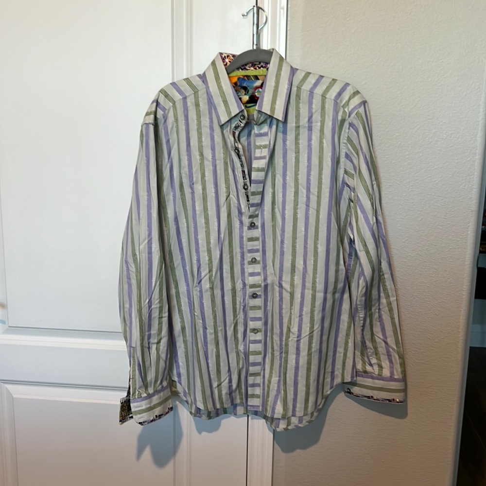 Robert graham stripped shirt